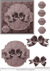 Damask Plaque - Coffee