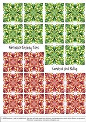 Abstract Jewels - Emerald & Ruby