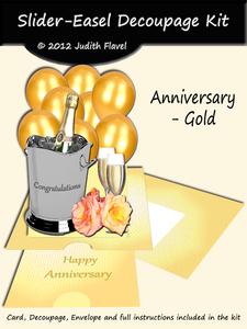 Slider-easel - Anniversary Gold