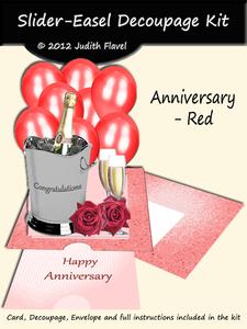 Slider-easel - Anniversary Red