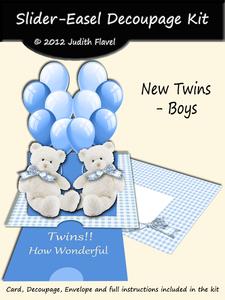 Slider-easel - Twins Boys