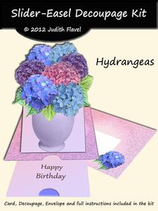 Slider-easel - Floral - Hydrangeas