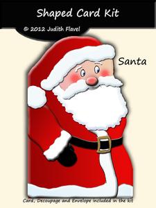 Shaped Card - Santa