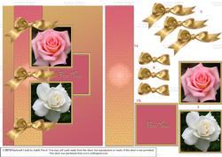 Roses & Gold Bows