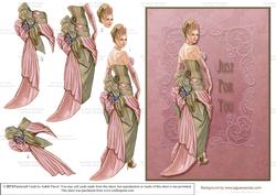 Going to the Ball 1 - Card Front & Decoupage