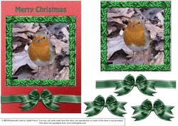 Christmas Robin with Holly Frame 3