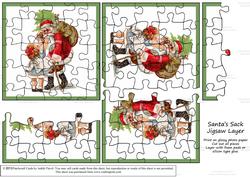 Jigsaw Layers - Santa's Sack