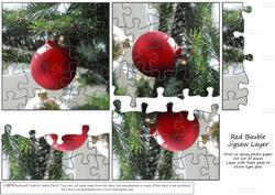 Jigsaw Layers - Red Bauble