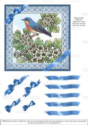 Ribbons and Lace - Blue Bird