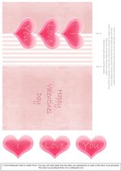 Foldback Valentine Hearts