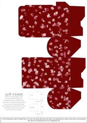 Gift Box Casket - Oriental Red