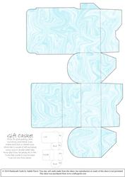 Gift Box Casket - Satin Ice Blue