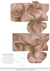 Gift Box Casket - Satin Coffee Cream