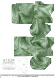 Gift Box Casket - Satin Green