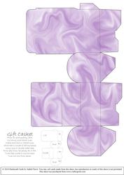 Gift Box Casket - Satin Lilac