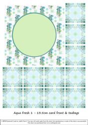 Aqua Fresh 1 - Card Front & Teabags