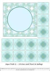 Aqua Fresh 2 - Card Front & Teabags