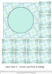 Aqua Fresh 3 - Card Front & Teabags