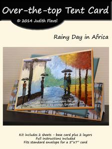 Over the Top Tent Card - Rainy Day in Africa