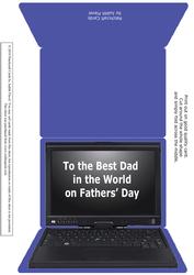 Laptop Computer - Blue Fathers Day 1