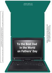 Laptop Computer - Teal Fathers Day 1