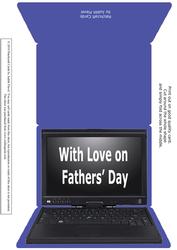 Laptop Computer - Blue Fathers Day 2