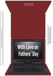 Laptop Computer - Burgundy Fathers Day 2