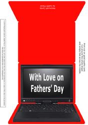 Laptop Computer - Red Fathers Day 2