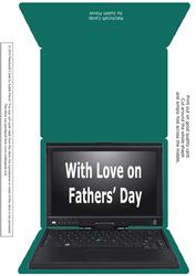 Laptop Computer - Teal Fathers Day 2