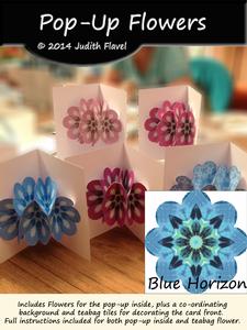 Pop-flower Card Kit - Blue Horizon