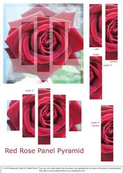 Red Rose Panel Pyramid