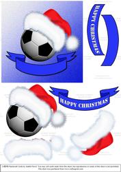 Christmas Football - Blue