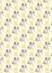 Puppy with Butterfly Vellum