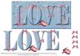 Floral Love Blue - Dl Card Front