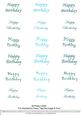 Happy Birthday - Nesties Tags Aqua