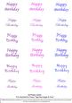 Happy Birthday - Nesties Tags Purples