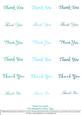 Thank You - Nesties Tags Aqua
