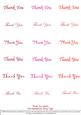 Thank You - Nesties Tags Reds