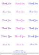 Thank You - Nesties Tags Purples