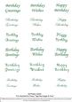Mixed Birthday - Nesties Tags Green