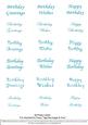 Mixed Birthday - Nesties Tags Teal