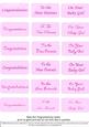 New Baby Captions - Girl on Pink