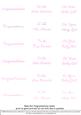 New Baby Captions - Girl Pink