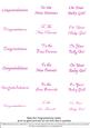 New Baby Captions - Girl Dark Pink