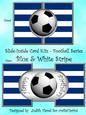 Slide-inside Football - Blue & White Stripe