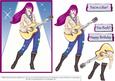 You Rock - Purple Hair Costume 3