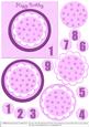 Spotty Flower Card - Magenta
