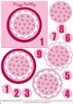 Spotty Flower Card - Pink