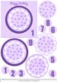 Spotty Flower Card - Purple