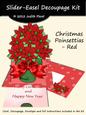 Slider-easel - Poinsettias Red